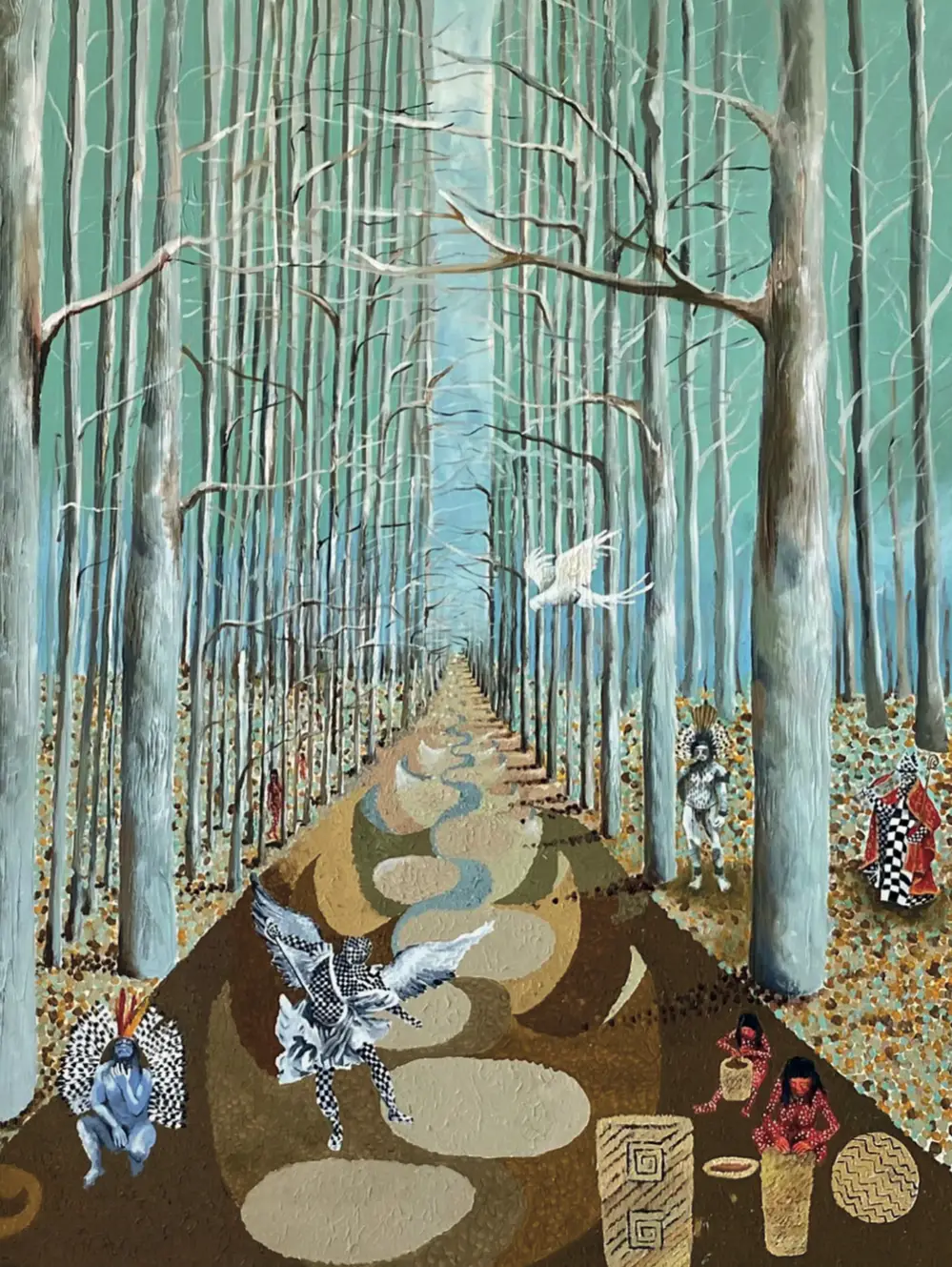 Árido Eucapipto - Acrílica sobre tela • 
120×150 cm • 
2025
