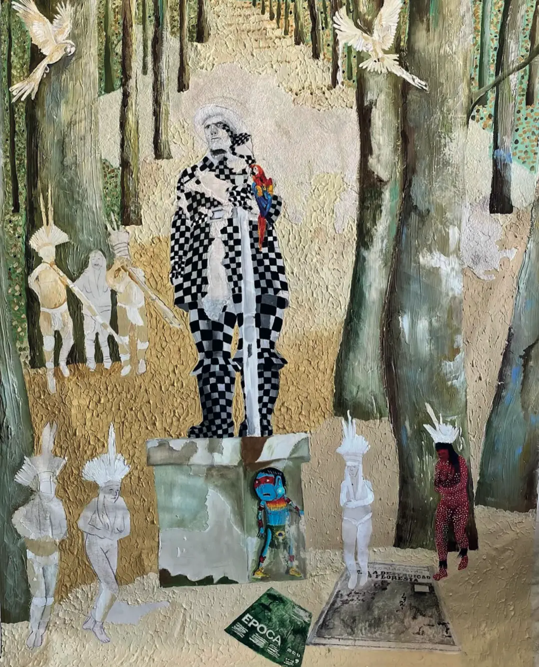 Borba Gato - Acrílica sobre tela • 130×150 cm • 2025