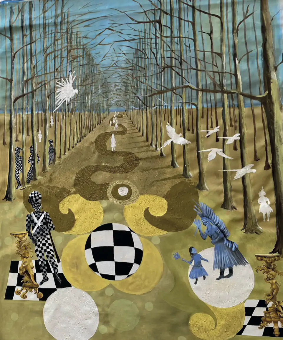 Deserto Verde - Acrílica sobre tela • 
124×150 cm • 
2025