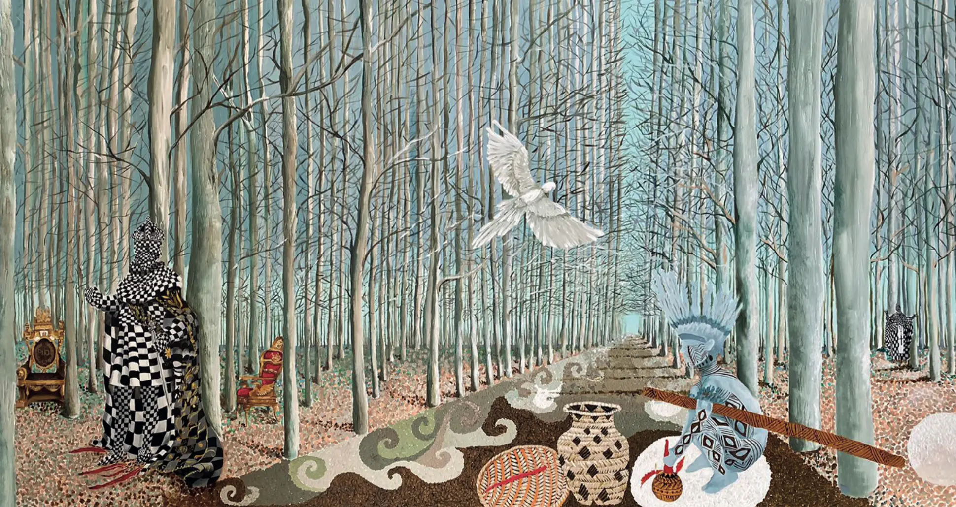 O deserto do eucalipto - Acrílica sobre tela
•
230×120 cm
•
2024