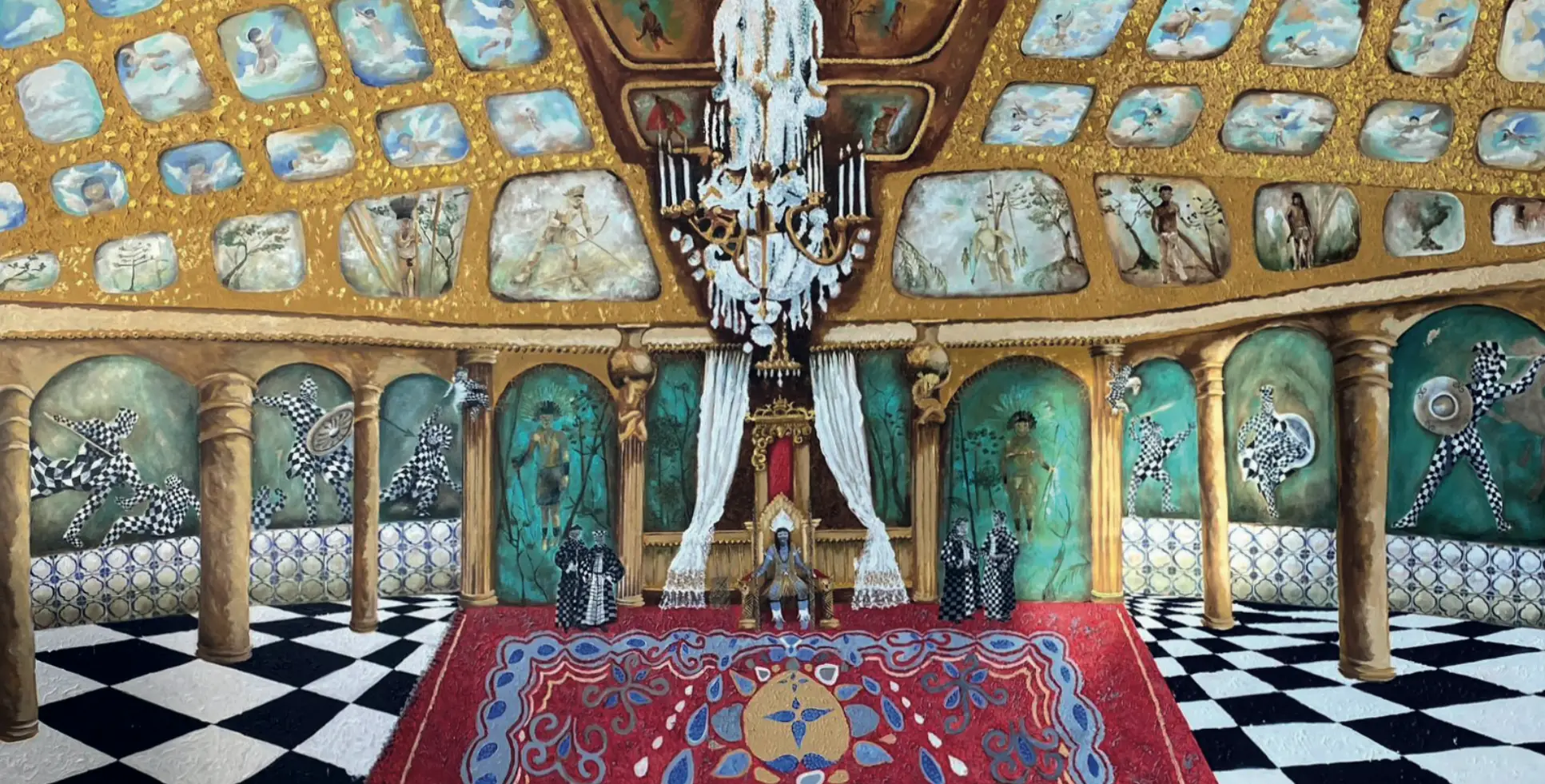 Palácio de Queluz - Acrílica sobre tela • 230×140 cm • 2024